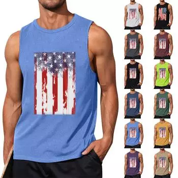 Мужская летняя пляжная майка для серфинга, большой размер, повседневный дышащий топ без рукавов, свободная майка с принтом, мужская рубашка XXXL синий