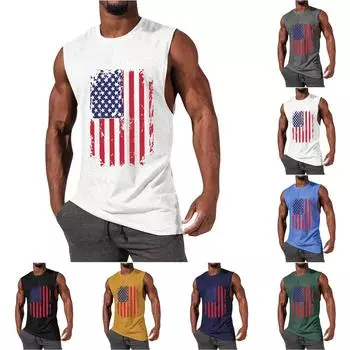 Мужская летняя пляжная майка для серфинга, большой размер, повседневный дышащий топ без рукавов, свободная майка с принтом, мужская рубашка L