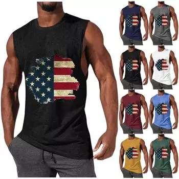 Мужская летняя пляжная майка для серфинга, большой размер, повседневный дышащий топ без рукавов, свободная майка с принтом, мужская рубашка L