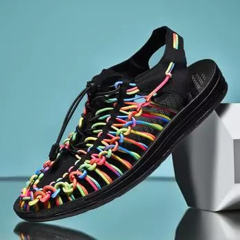 Мужская летняя римская обувь, обувь для прогулок, повседневные кроссовки больших размеров, обувь для прогулок на открытом воздухе 48