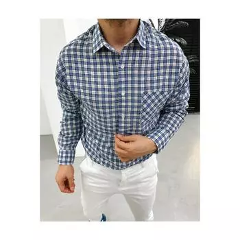 Мужская летняя рубашка обычного кроя Cepki с длинным рукавом