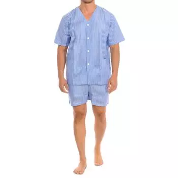 Мужская летняя рубашка-пижама KL30195 L синий