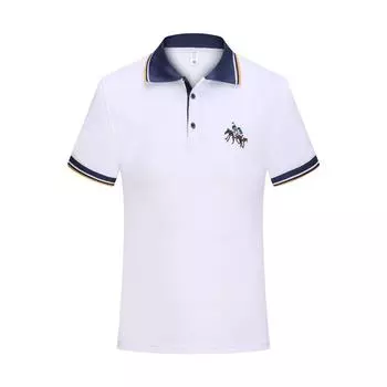 Мужская летняя рубашка поло XXL белый