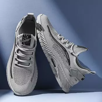 Мужская летняя сетчатая дышащая тонкая сетчатая обувь мужская беговая мягкая подошва легкая спортивная повседневная сетчатая полая модная обувь 39