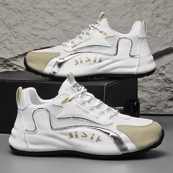 Мужская летняя сетчатая спортивная обувь с низким верхом, повседневная вулканизированная обувь, мужские мягкие, удобные, дышащие кроссовки для мужчин Zapatillas Hombre 39 белый