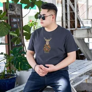 Мужская летняя свободная футболка, повседневная дышащая футболка для бега, фитнеса, с коротким рукавом, мужская удобная футболка больших размеров с круглым вырезом M