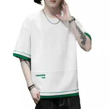 Мужская летняя свободная футболка с короткими рукавами Мужская футболка с изображением Джокера M