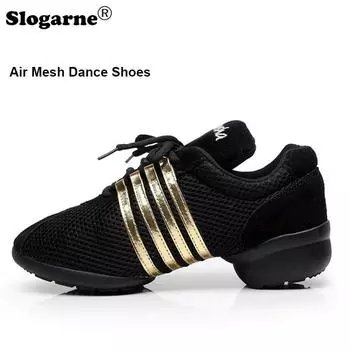 Мужская летняя танцевальная обувь для пар, женская хлопковая обувь для йоги с воздушной сеткой, повседневная спортивная обувь, квадратная обувь для латиноамериканских современных джазовых танцев 35