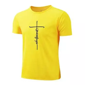 Мужская летняя впитывающая пот и дышащая футболка для марафонского бега, быстросохнущая, прохладная на ощупь, с коротким рукавом L чёрный