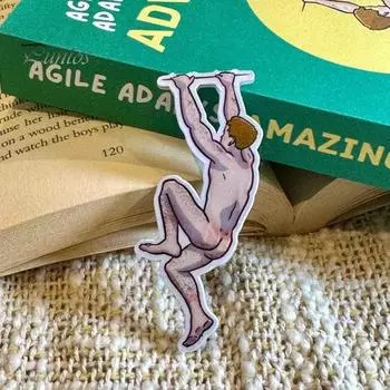 Мужская магнитная закладка из прочной бумаги, легкая, портативная, мультяшная, рождественская, двухсторонняя магнитная закладка D