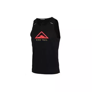 Мужская майка для бега Nike Rise 365 Trail Dri-Fit, черная CT7371-010 L