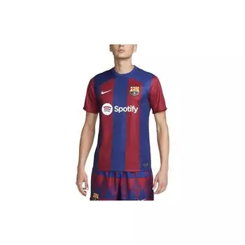 Мужская майка для домашнего стадиона Nike FC Barcelona 23/24 с принтом логотипа и полосатым узором, синяя DX2687-456 XXL