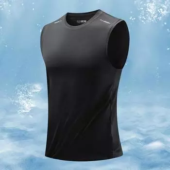 Мужская майка-футболка без рукавов, свободный крой, гладкая и классная для занятий спортом XXXXXL