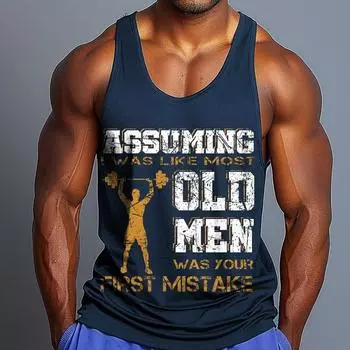 Мужская майка с цветным узором, напечатанная на 3D-принтере, летняя повседневная майка оверсайз, спортивная уличная майка S