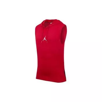 Мужская майка с капюшоном и буквенным принтом Jordan Air Dri-Fit Gym-Red CW0373-687 S