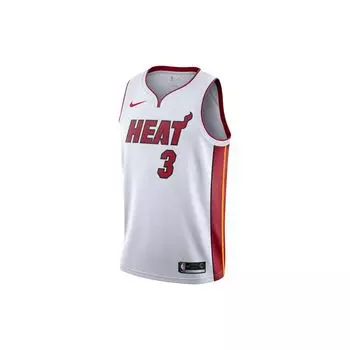 Мужская майка с V-образным вырезом и цифровым принтом Nike Miami Heat, белая 864427-104 L