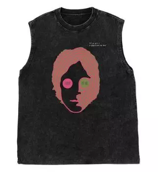 Мужская майка топ рок-группа Beatle графический принт оверсайз майка для спортзала женская футболка винтажная выстиранная безрукавка Y2k одежда S