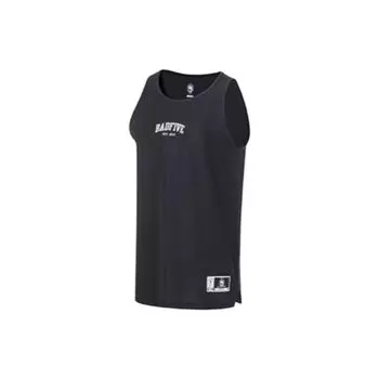 Мужская майка-топ с принтом букв Li Ning Badfive Basketball Series, влагоотводящая, черная, AVST031-1 S
