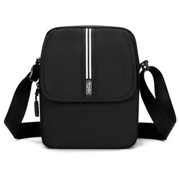 Мужская маленькая сумка сумка через плечо Оксфорд легкая износостойкая наплечная сумка чёрный