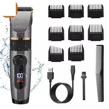 Мужская машинка для стрижки волос, проводная машинка для стрижки волос, набор для стрижки волос, профессиональные машинки для стрижки волос для мужчин