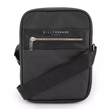 Мужская матовая черная сумка через плечо BILL TORNADE Petit чёрный