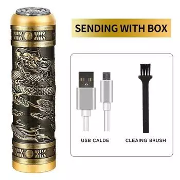 Мужская мини-электрическая бритва для головы Будды, бритва, USB перезаряжаемая, моющаяся для всего тела, резак для бороды, портативный триммер для удаления волос, эпилятор для женщин