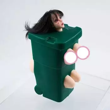 Мужская мини-секс-кукла Большая грудь Мягкий силикон Вагина Секс Портативная чашка для мастурбации Эротическая секс-игрушка One Size