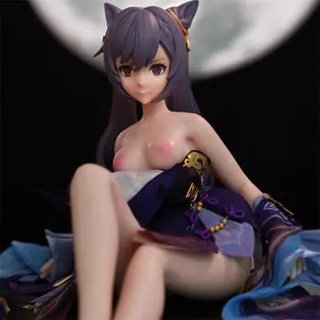 Мужская мини-секс-кукла Keqing, 50 см, косплей, аниме Genshin Impact, чашка для мастурбации, эротическая секс-игрушка для взрослых 50cm