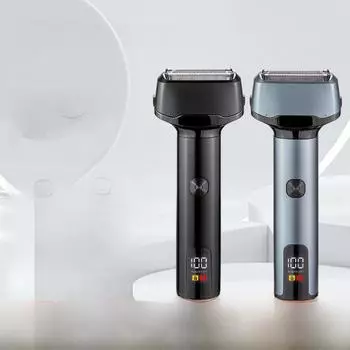 Мужская многофункциональная электробритва — портативная, моющаяся полностью, конструкция из алюминиевого сплава