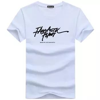 Мужская мода лето весна повседневные футболки с коротким рукавом и круглым вырезом и топы S белый