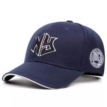 Мужская мода NY Letter вышитая кепка Snapback кепки унисекс солнцезащитная кепка женские регулируемые хип-хоп бейсболки ковбойская шляпа тёмно-синий