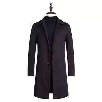 Мужская мода осень и зима повседневные клетчатые топы тонкий тип пальто пояс мода большой размер плащ S серый