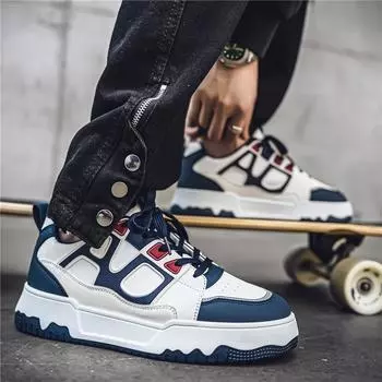 Мужская мода, повседневная низкая обувь для скейтбординга, удобные кроссовки для мальчиков, студенты, трендовая мягкая подошва, классическая дышащая нескользящая спортивная обувь 39 чёрный