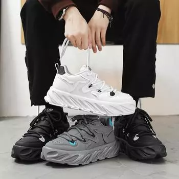 Мужская мода, повседневная низкая обувь для скейтбординга, удобные кроссовки для мальчиков, студенты, трендовая мягкая подошва, классическая дышащая нескользящая спортивная обувь 39 чёрный