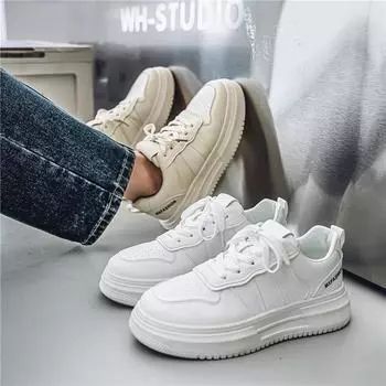 Мужская мода, повседневная низкая обувь для скейтбординга, удобные кроссовки для мальчиков, студенты, трендовая мягкая подошва, классическая дышащая нескользящая спортивная обувь 39 бежевый