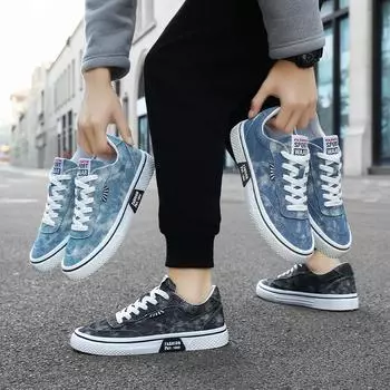 Мужская мода, повседневная низкая обувь для скейтбординга, удобные кроссовки для мальчиков, студенты, трендовая мягкая подошва, классическая дышащая нескользящая спортивная обувь 39 чёрный