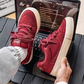 Мужская мода, повседневная низкая обувь для скейтбординга, удобные кроссовки для мальчиков, студенты, трендовая мягкая подошва, классическая дышащая нескользящая спортивная обувь 39 синий