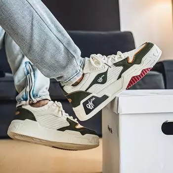 Мужская мода, повседневная низкая обувь для скейтбординга, удобные кроссовки для мальчиков, студенты, трендовая мягкая подошва, классическая дышащая нескользящая спортивная обувь 39 чёрный/белый