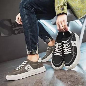 Мужская мода, повседневная низкая обувь для скейтбординга, удобные кроссовки для мальчиков, студенты, трендовая мягкая подошва, классическая дышащая нескользящая спортивная обувь 39 хаки
