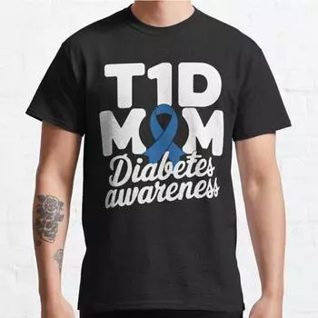 Мужская мода повседневная одежда с короткими рукавами для мам, с предупреждением о диабете, эстетичные винтажные футболки большого размера S чёрный