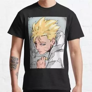 Мужская мода повседневные футболки с коротким рукавом в стиле аниме и манги, черные футболки больших размеров S чёрный
