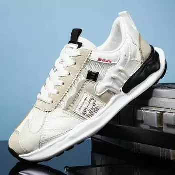 Мужская мода повседневные кроссовки мужские осенние новые спортивные кроссовки классические толстые подошвы сетчатые дышащие повседневные туфли мужские кроссовки55 39 серый