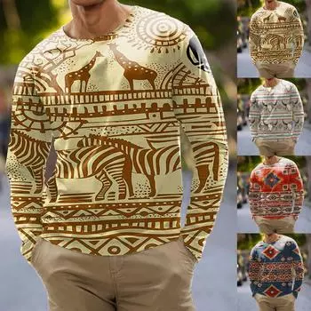 Мужская мода, повседневные рубашки с длинными рукавами и принтом в полоску, топы, блузки XL синий