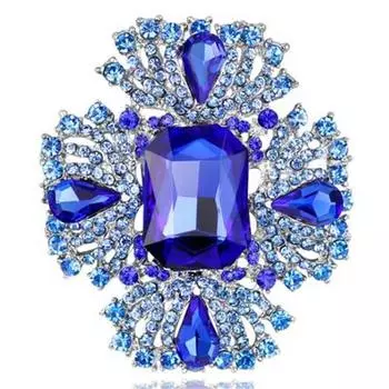 Мужская мода роскошная брошь со стразами брошь булавка свадебное платье галстук аксессуары