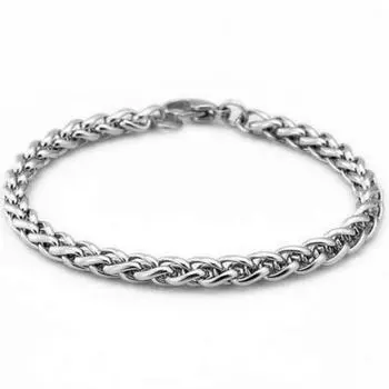 Мужская мода ювелирные изделия широкий браслет-цепочка с пряжкой и застежкой из стерлингового серебра браслет-цепочка с килем 23cm