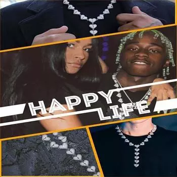 Мужская мода в стиле хип-хоп, платиновое ожерелье с разбитым сердцем, подвеска в форме сердца, все водные бриллианты, лед, ювелирные изделия, уличная A золотой