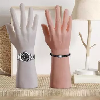 Мужская модель часов браслет кольцо держатель ручная витрина ювелирный органайзер держатель для спальни магазин прилавок Left Hand бежевый