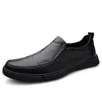 Мужская модельная итальянская кожаная обувь Роскошная брендовая мужская обувь Мужская обувь из натуральной кожи Новинка 2024 года 38 чёрный