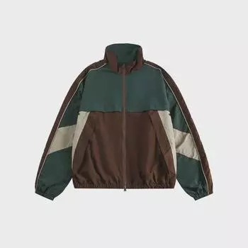 Мужская модная брендовая ветрозащитная куртка в стиле ретро с контрастной строчкой - новая свободная повседневная спортивная куртка для пары на весну и осень Extra Large