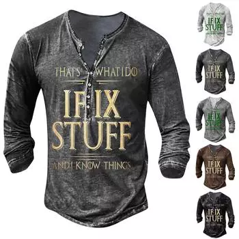 Мужская модная футболка с длинным рукавом и вышивкой, весенне-осенний пуловер с длинными рукавами и принтом, толстовка L чёрный